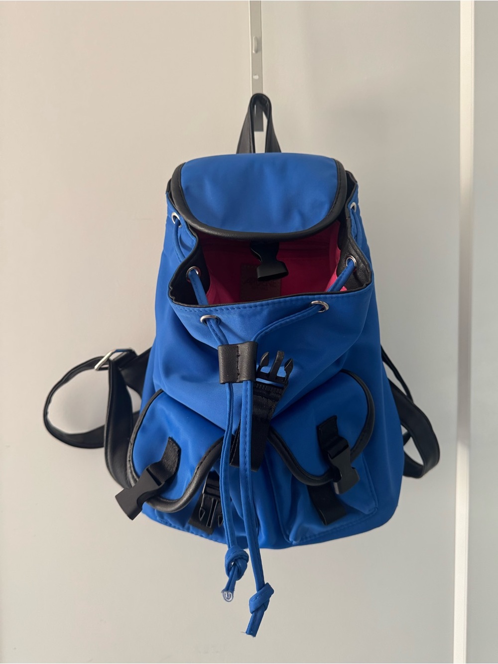 Bright Blue Mini Multi Pocket Backpack
